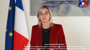 Extrait du discours de Madame la Ministre Agnès Pannier-Runacher lors du Congrès des PNR mentionnant Carhab