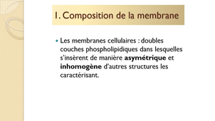 BIOPHYSIQUE DES TRANSPORTS MEMBRANAIRES